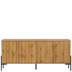 Wohnen Sideboards<4-türiges Sideboard im Skandi Design - Elastian