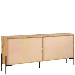 Wohnen Sideboards<4-türiges Sideboard im Skandi Design - Elastian