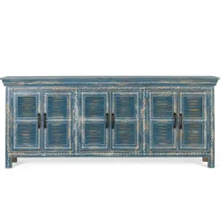 Wohnen Sideboards<6-türiges Sideboard in Blau - Enrossino