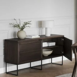 Wohnen Sideboards<2-türiges Sideboard in Eiche Braun - Ekorena