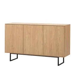 Wohnen Sideboards<3-türiges Sideboard in Eiche Stone - Jaskin