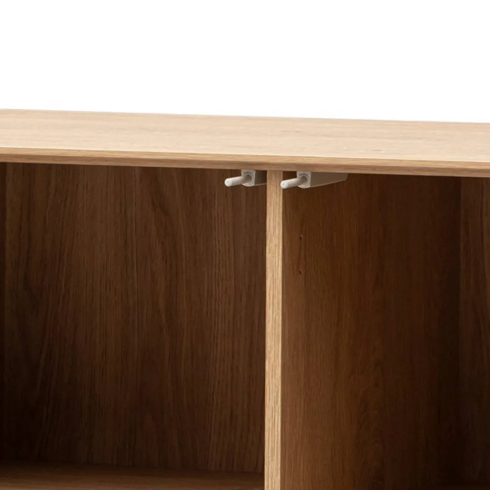 Wohnen Sideboards<3-türiges Sideboard in Eiche Stone - Jaskin
