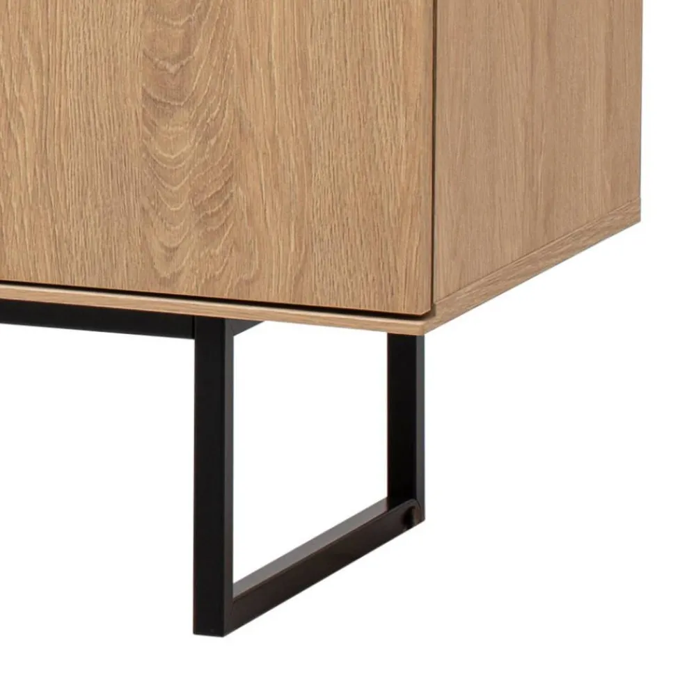 Wohnen Sideboards<3-türiges Sideboard in Eiche Stone - Jaskin