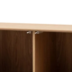 Wohnen Sideboards<4-türiges Sideboard in Eiche Stone - Jaskin