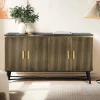 Wohnen Sideboards<4-türiges Sideboard mit Marmor Platte - Hayato