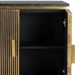 Wohnen Sideboards<4-türiges Sideboard mit Marmor Platte - Hayato