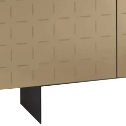 Wohnen Sideboards<3-türiges Sideboard mit Spiegel Front Bronze - Imarena