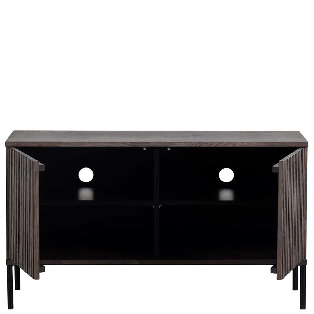 Wohnen Tv & Hifi-Möbel|Lowboards<2-türiges TV Board in Esche Dunkel - Eyes