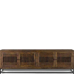 Wohnen Tv & Hifi-Möbel<4-türiges TV Lowboard mit 2 m Breite - Charin
