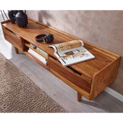 Wohnen Tv & Hifi-Möbel|Lowboards<2-türiges TV Lowboard mit Griffmulden - Placer