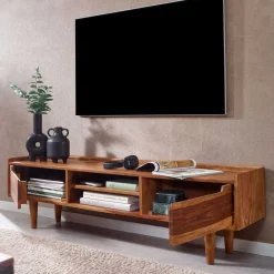 Wohnen Tv & Hifi-Möbel|Lowboards<2-türiges TV Lowboard mit Griffmulden - Placer