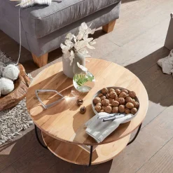 Wohnen Tische<Trommelform Couchtisch mit offenem Gestell - Mojito