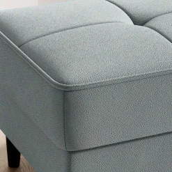 Wohnen Hocker<Truhenhocker in Mintgrün Strukturstoff - Talateo