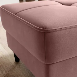 Wohnen Hocker<Truhen-Hocker in Rosenholz Stoffbezug - Dacura