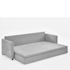 Wohnen Betten|Sofas<TTF Ausziehcouch in Hellgrau Stoff - Cyras