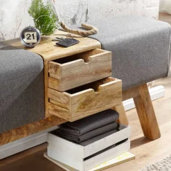 Wohnen Sitzbank<Turnbock Design Bank mit zwei Schubladen - Ruamantico