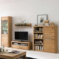 Wohnen Wohnwände<TV Anbauwand Croconia aus Wildeiche Massivholz (vierteilig)