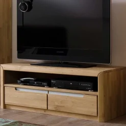 Wohnen Wohnwände<TV Anbauwand Croconia aus Wildeiche Massivholz (vierteilig)