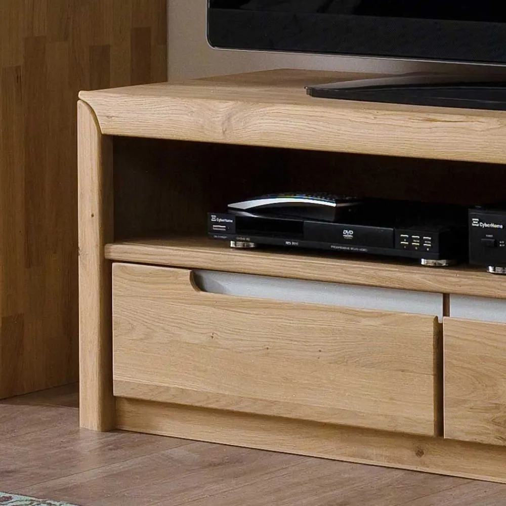 Wohnen Wohnwände<TV Anbauwand Croconia aus Wildeiche Massivholz (vierteilig)