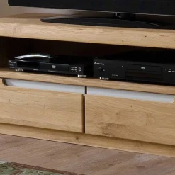 Wohnen Wohnwände<TV Anbauwand Croconia aus Wildeiche Massivholz (vierteilig)