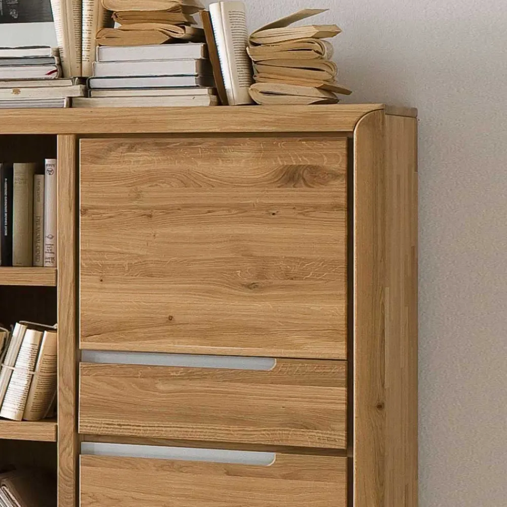 Wohnen Wohnwände<TV Anbauwand Croconia aus Wildeiche Massivholz (vierteilig)