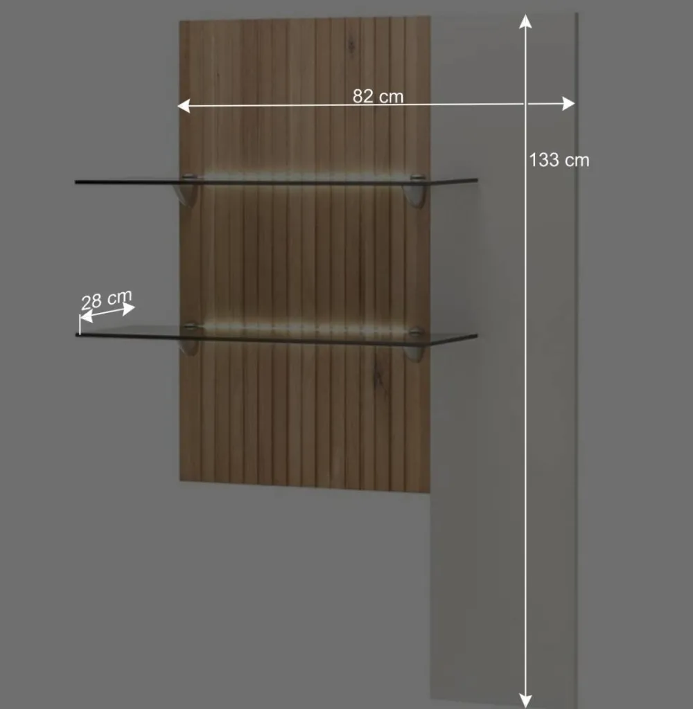 Wohnen Wohnwände<TV Anbauwand Designmöbel Set - Miloris (dreiteilig)
