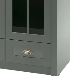 Wohnen Wohnwände<TV Anbauwand in Dunkelgrün - Niestov (dreiteilig)