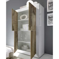 Wohnen Wohnwände<TV Anbauwand Kombination modern - Olvenion (dreiteilig)