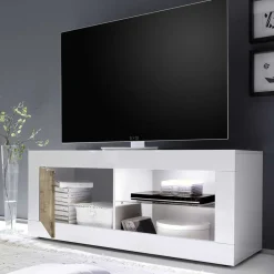 Wohnen Wohnwände<TV Anbauwand Kombination modern - Olvenion (dreiteilig)