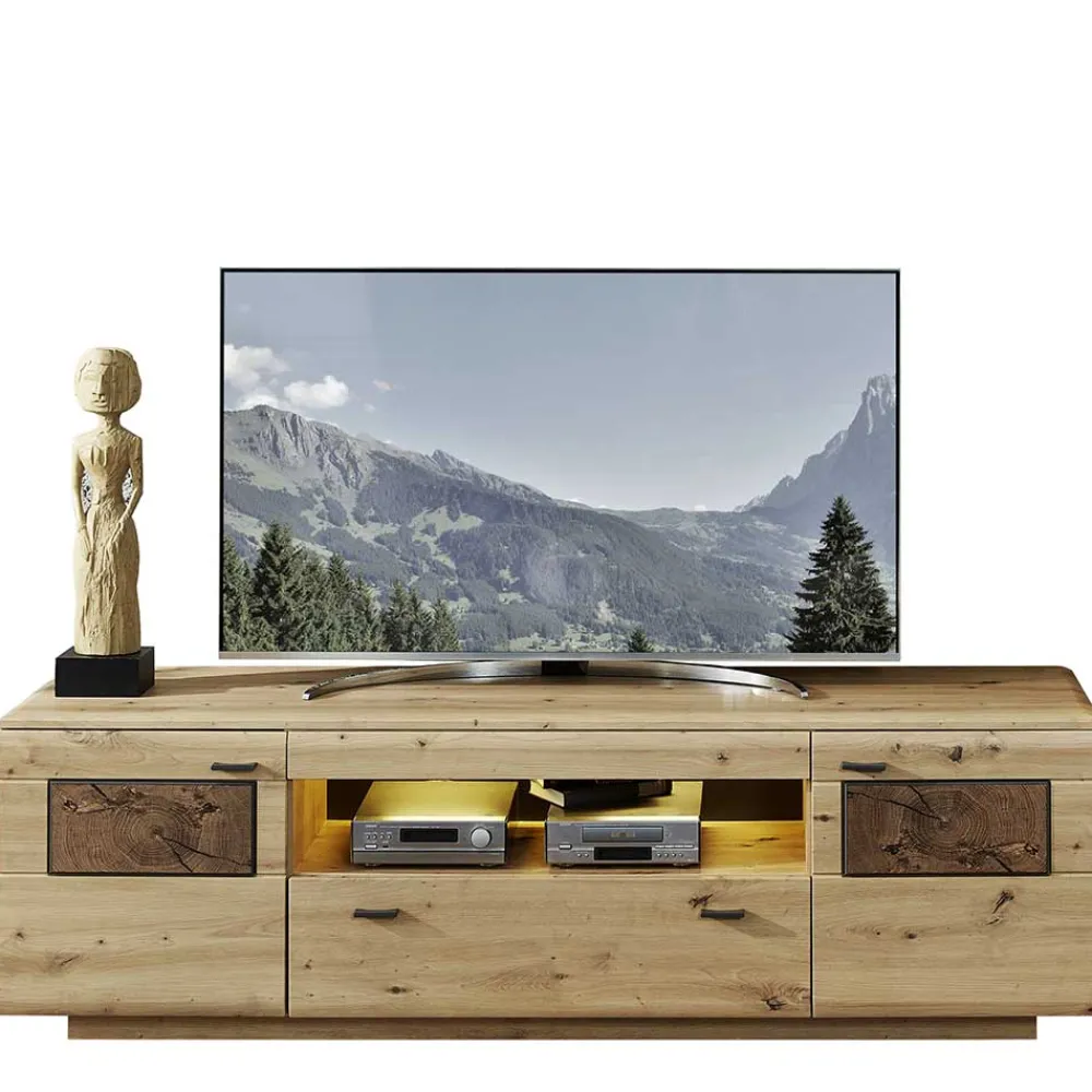 Wohnen Wohnwände<TV Anbauwand Möbel - Iniaco (dreiteilig)
