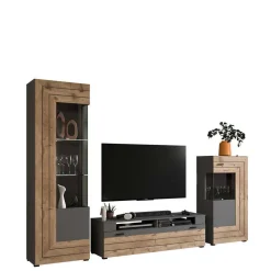 Wohnen Wohnwände<TV Anbauwand Möbel-Kombi modern - Scarlett (dreiteilig)