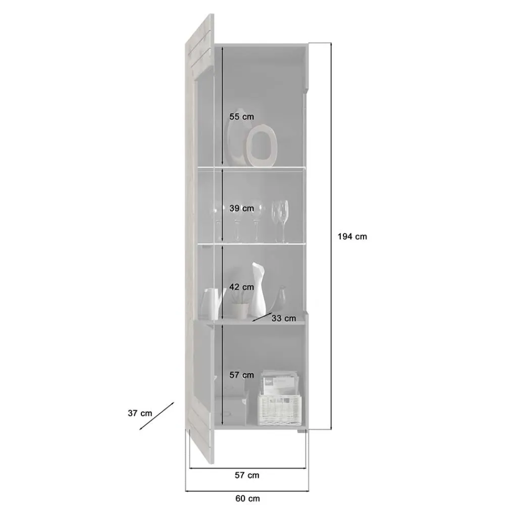 Wohnen Wohnwände<TV Anbauwand Möbel-Kombi modern - Scarlett (dreiteilig)