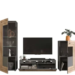 Wohnen Wohnwände<TV Anbauwand Möbel-Kombi modern - Scarlett (dreiteilig)