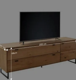 Wohnen Wohnwände<TV Anbauwand Schränke - Flacona (dreiteilig)
