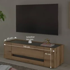 Wohnen Wohnwände<TV Anbauwand Set - Colomania (fünfteilig)