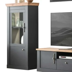 Wohnen Wohnwände<TV Anbauwand Wohnzimmermöbel Set - Lionel (vierteilig)