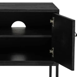 Wohnen Tv & Hifi-Möbel|Lowboards<TV Board - teilmassiv in Schwarz - Almery