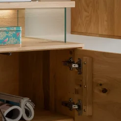 Wohnen Wohnwände<TV Board & Wandboard & Vitrine Set - Millena (dreiteilig)
