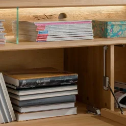 Wohnen Wohnwände<TV Board & Wandboard & Vitrine Set - Millena (dreiteilig)