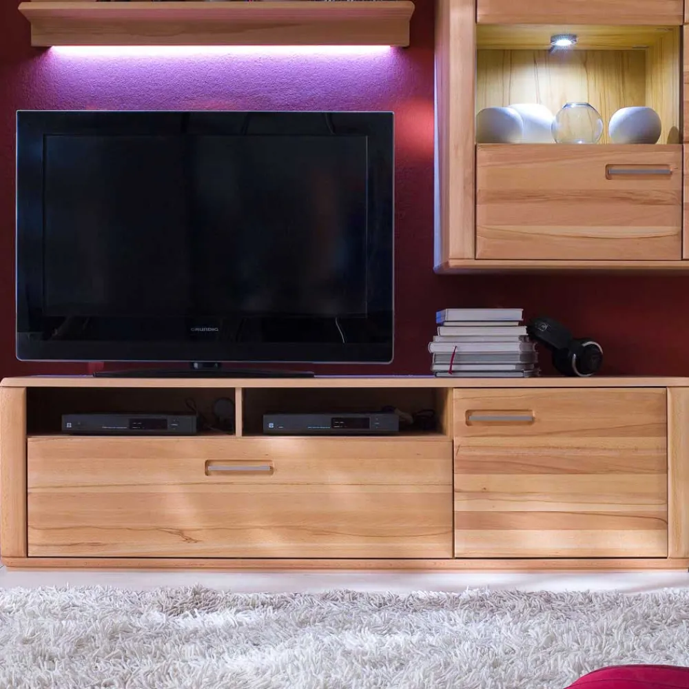 Wohnen Tv & Hifi-Möbel|Lowboards<TV Board Athias aus Kernbuche teilmassiv