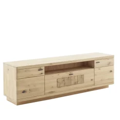 Wohnen Tv & Hifi-Möbel|Lowboards<TV Board aus hellem Asteiche Massivholz - Losiamos