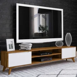 Wohnen Lowboards|Tv & Hifi-Möbel<TV Board aus Wildeiche Massivholz & MDF - Diesta