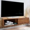 Wohnen Tv & Hifi-Möbel|Lowboards<TV Board für die Wandmontage aus Massivholz - Vanskupa