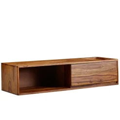 Wohnen Tv & Hifi-Möbel|Lowboards<TV Board für die Wandmontage aus Massivholz - Vanskupa