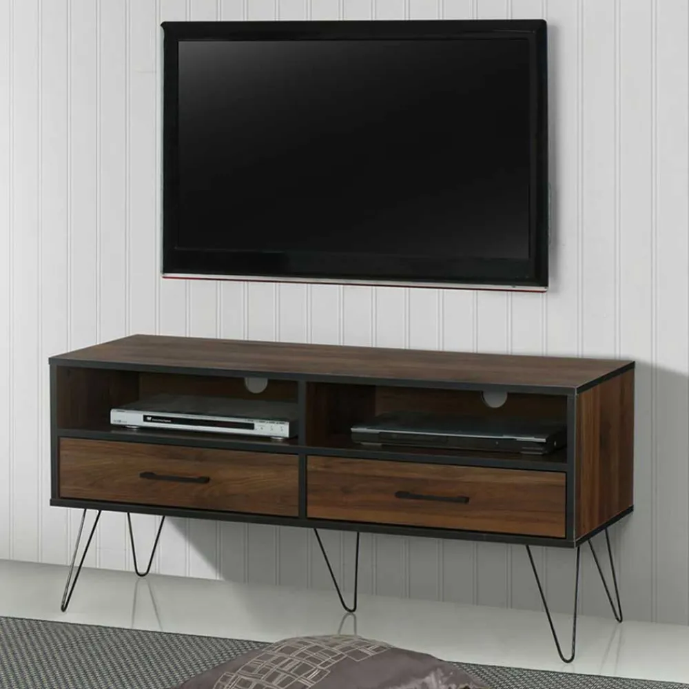 Wohnen Tv & Hifi-Möbel|Lowboards<TV Board in brauner Holzoptik - Hamidy