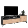 Wohnen Tv & Hifi-Möbel|Lowboards<TV Board in Wildeiche & Anthrazit - Kiss