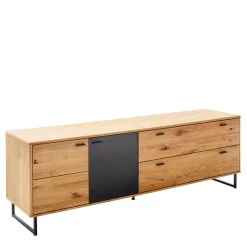 Wohnen Tv & Hifi-Möbel<TV Board mit Glastür & Tür & zwei Schubladen - Flacona