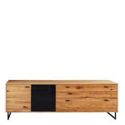 Wohnen Tv & Hifi-Möbel<TV Board mit Glastür & Tür & zwei Schubladen - Flacona