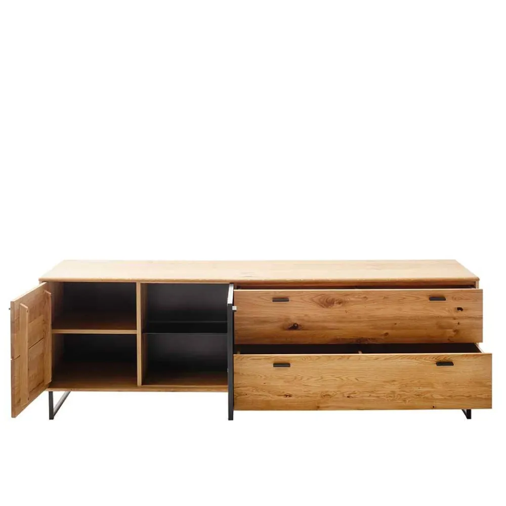 Wohnen Tv & Hifi-Möbel<TV Board mit Glastür & Tür & zwei Schubladen - Flacona