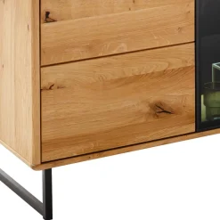Wohnen Tv & Hifi-Möbel<TV Board mit Glastür & Tür & zwei Schubladen - Flacona